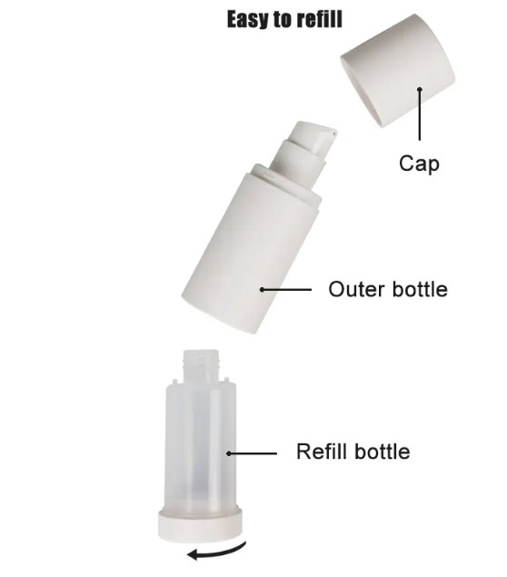 refill airless pump bottles